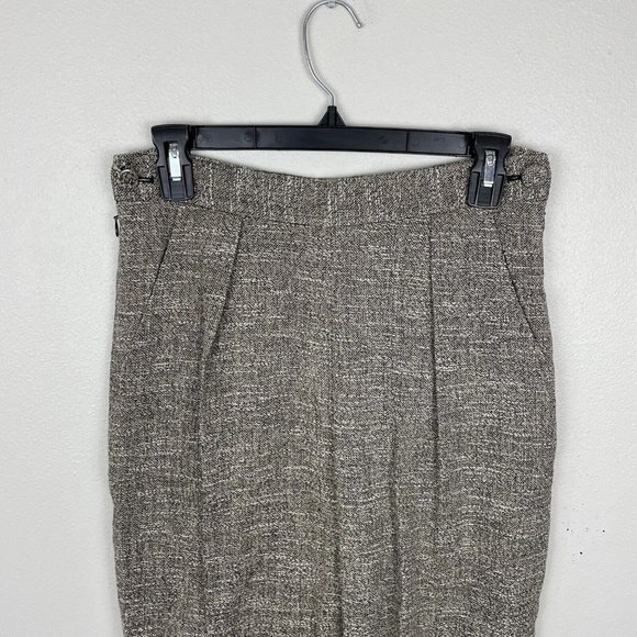 Rachel Comey Westside Pleated Linen Cuff Pants Size 2 Tweed Pockets Side Zip - Picture 10 of 11